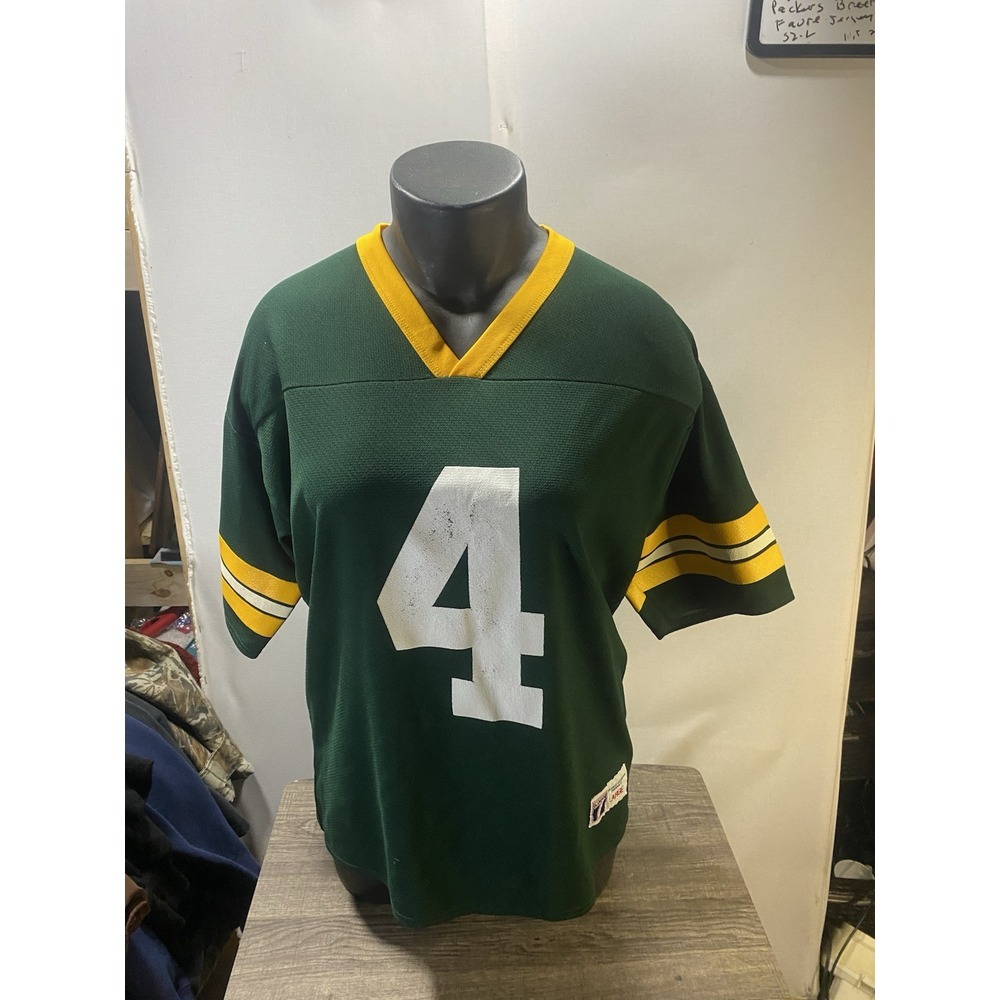 Vintage Green Bay Packers Brett‎ Favre #4 Logo 7 NFL Football Jersey Size Large